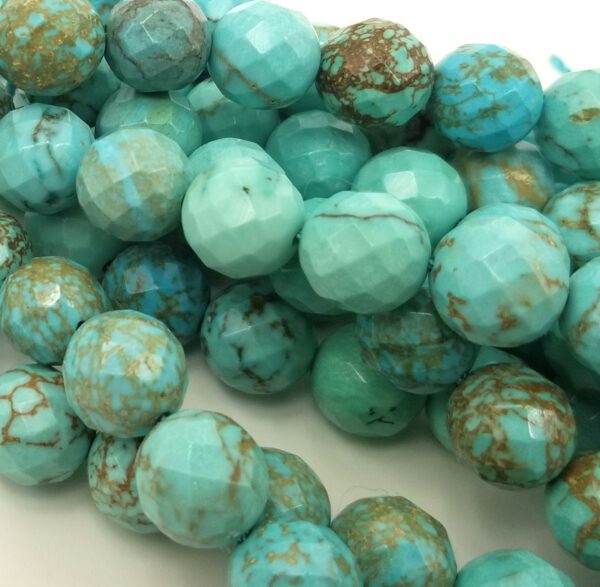 Faceted Turquoise Gemstone Beads