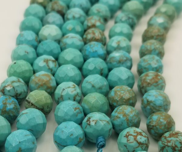 Faceted Turquoise Gemstone Beads