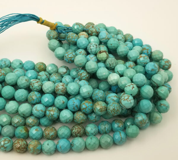 Faceted Turquoise Gemstone Beads