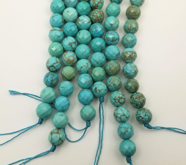 Faceted Turquoise Gemstone Beads
