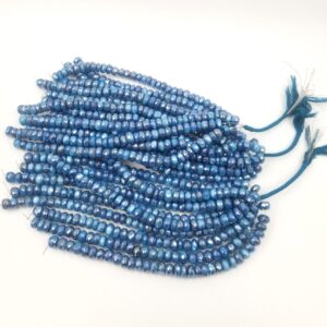 Apatite Mystic Rondelle Gemstone Beads