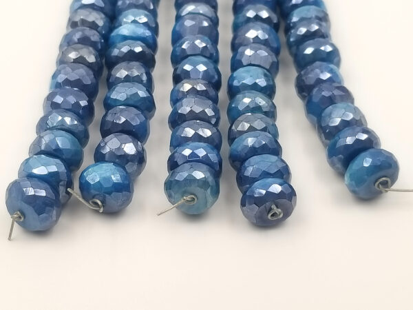 Apatite Mystic Rondelle Gemstone Beads