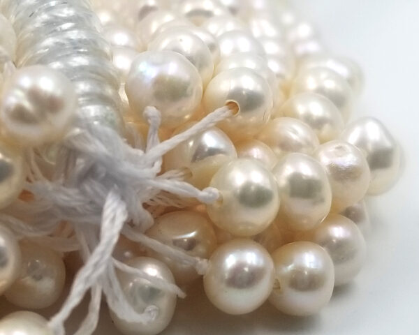 Fresh White Nugget Beads