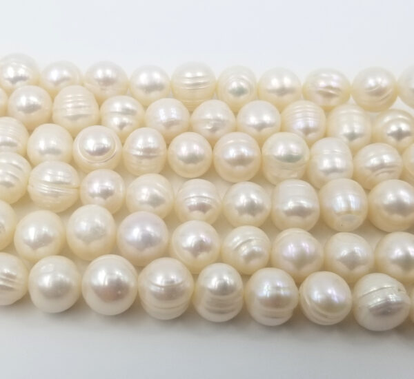 Fresh White Nugget Beads
