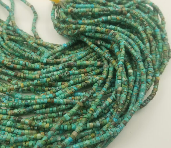 Turquoise Rondelle Cut Gemstone Beads