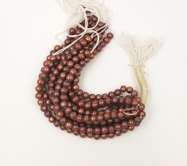 Large Pearl Coffee Brown Necklace