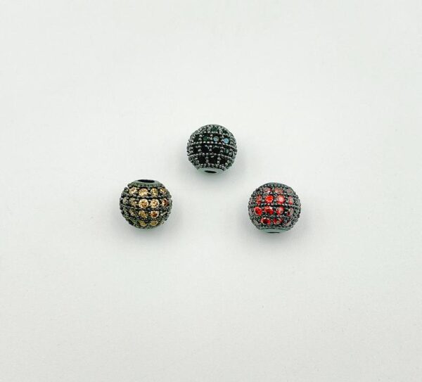 Zirconia Pave Beads