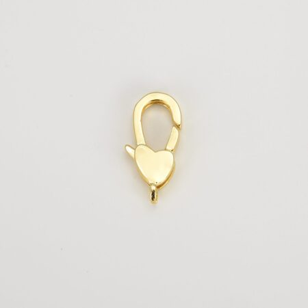 Thick 18K Gold Filled Heart Lobster Claw Clasp, Heart Clasp, Laneyard Clasp Lobster Clasp for Bracelet, Necklace Jewelry Making Supply CL468