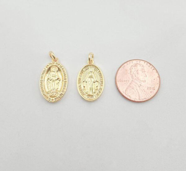 Gold Virgin Mary & Our Lady of Guadalupe Pendants and Coin