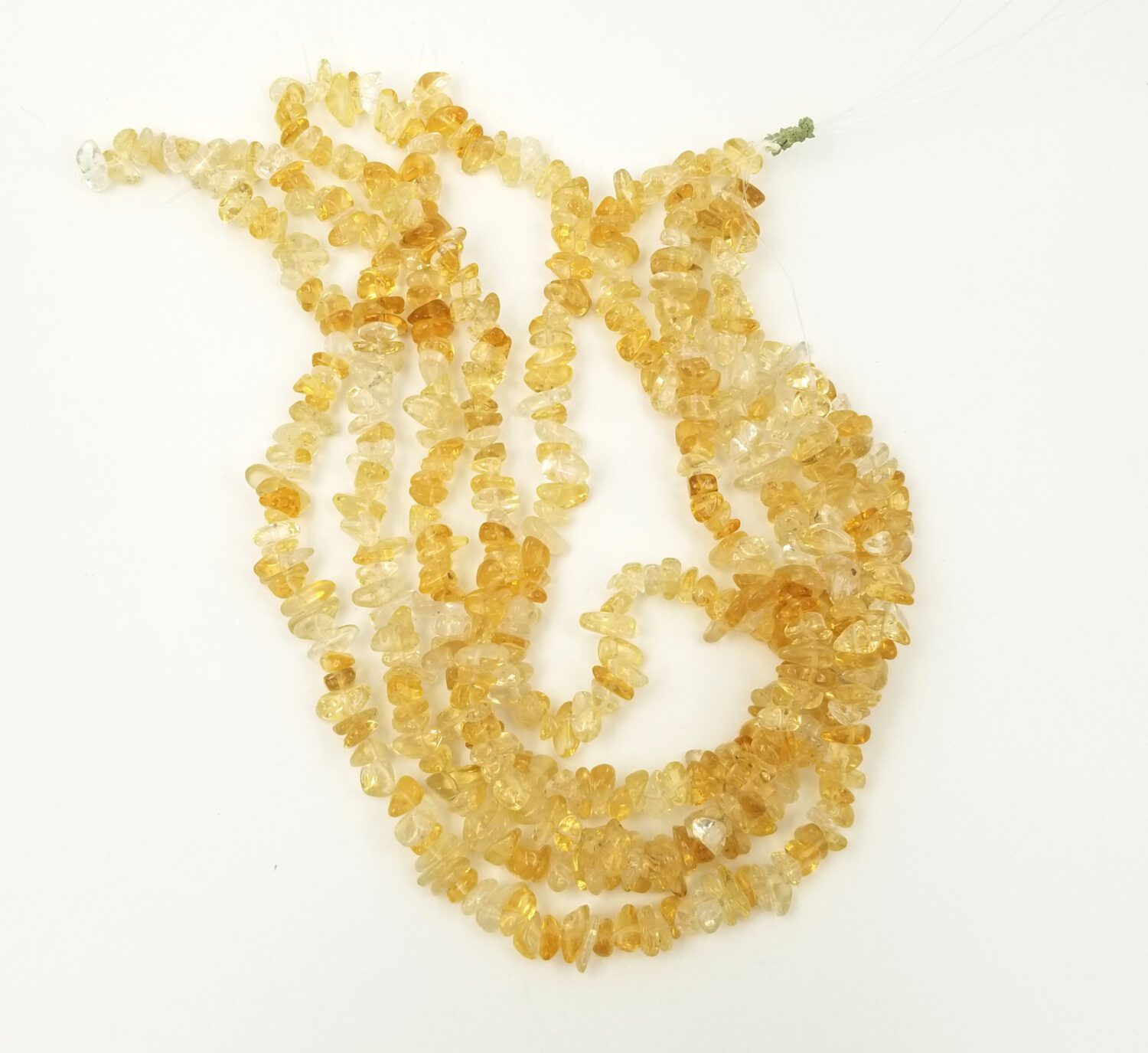 Natural Citrine Center Drill Pebble Nugget Beads Approx 14-25mm 15.5" Strand, GRN240