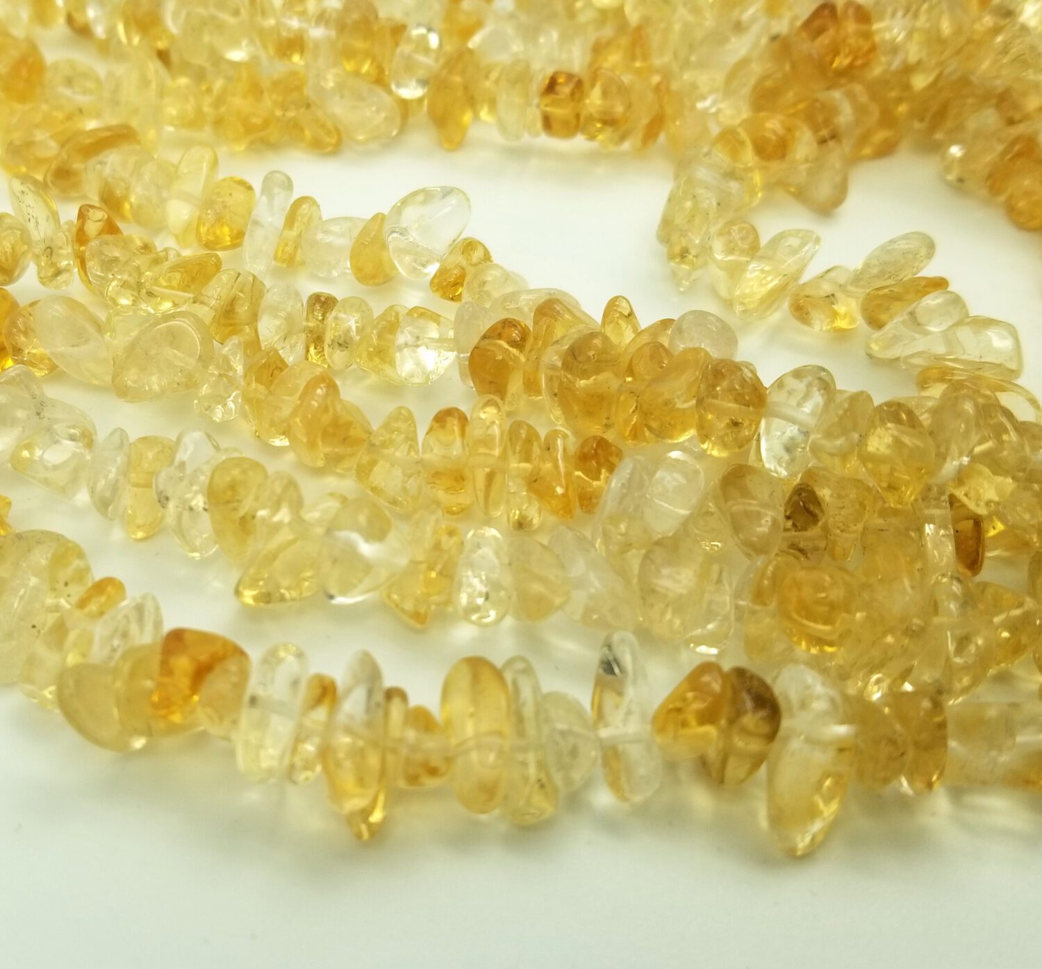 Natural Citrine Center Drill Pebble Nugget Beads Approx 14-25mm 15.5" Strand, GRN240 - Image 2