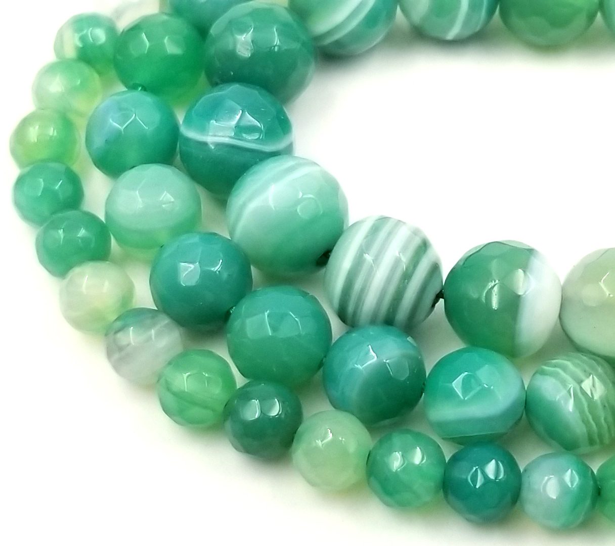 Nice quality Beautiful natural green brown opal gemstone Full strand 15.5” 6mm 8mm 10mm round bead AAA Natural green opal stone bead