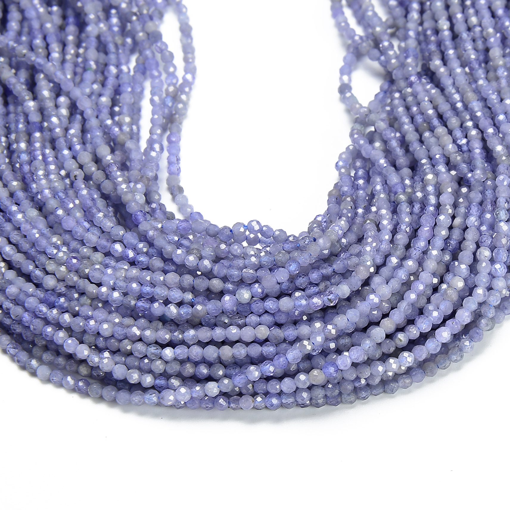 Natural Tanzanite Semi Precious Gemstone Faceted Loose Beads 13inch Strand Tanzanite Gemstone 2mm-3mm Rondelle Micro Faceted Beads AAA