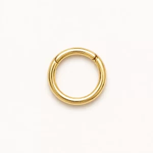 Gold Filled Round Spring Ring Clasp, Smooth Circle Jewelry Clasp, Necklace Bracelet Clasp, Jewelry Making Finding, Jewelry Supply, CL462