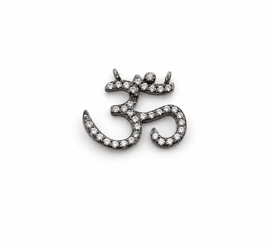 Gold Filled Om Charm Pendant, Spiritual Yoga & Meditation Jewelry, Necklace or Bracelet Link, DIY Craft Gift, CP1370 - Image 8
