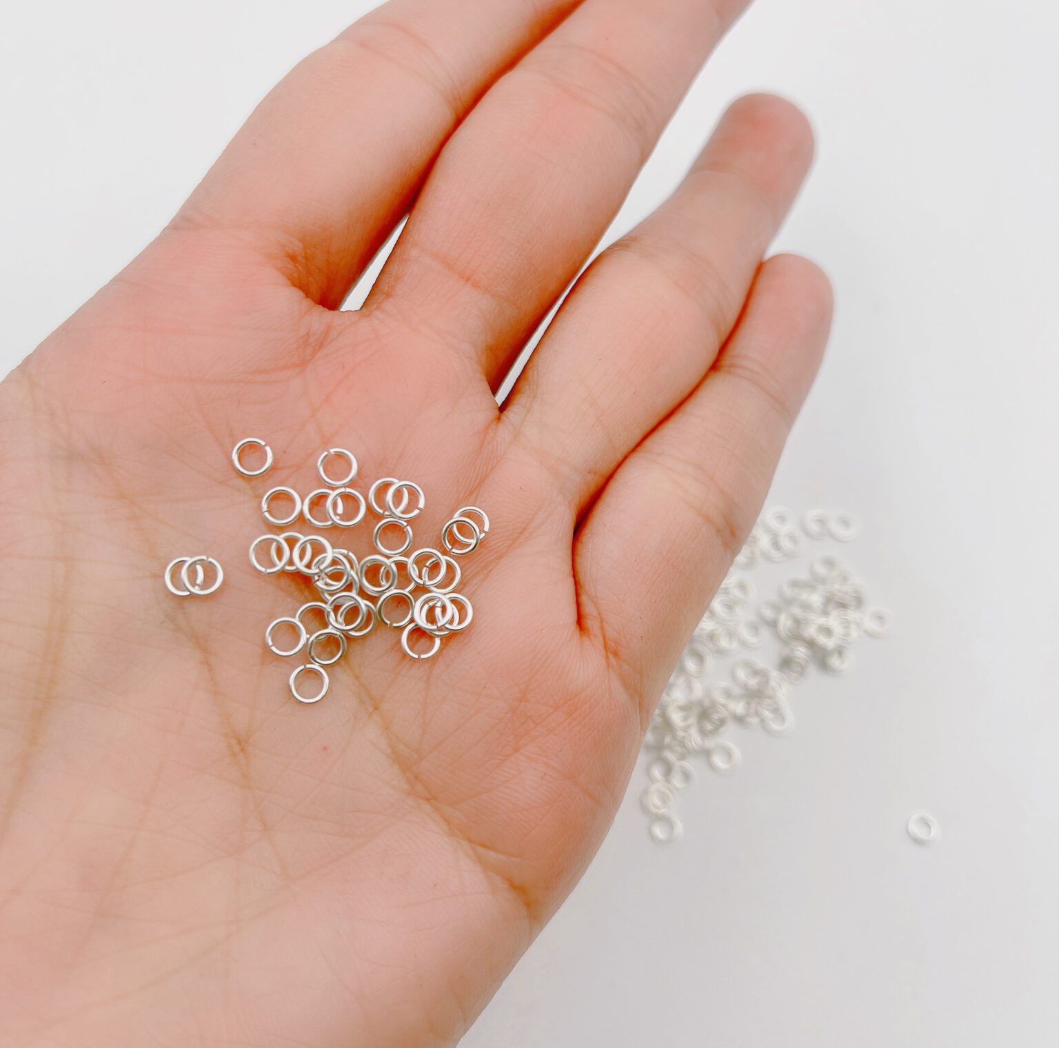 10PCS 4mm Open Jump Ring In Matte Silver Wholesale Bulk Jump Rings