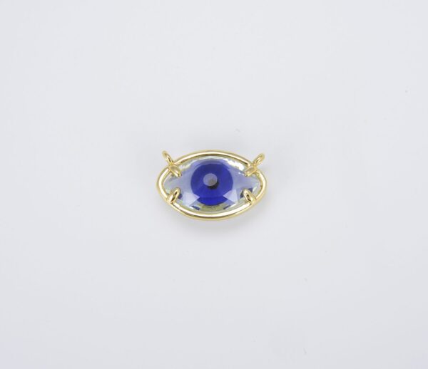 blue violet evil eye connector