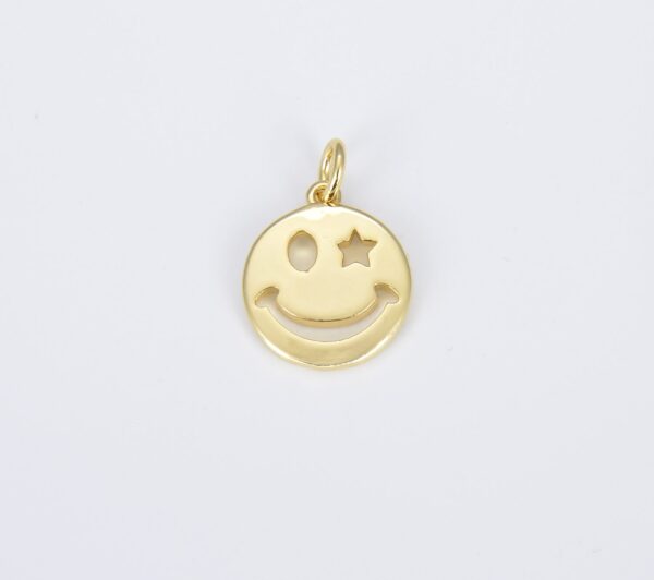 Star Smile Charm Pendant for Necklace