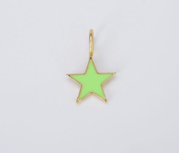 Enamel Star Pendant for Necklace