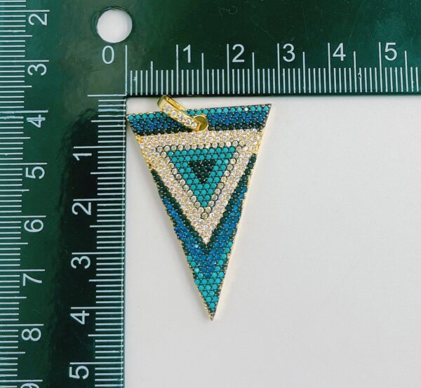 Measuring Dainty Gold Filled Triangle Charm