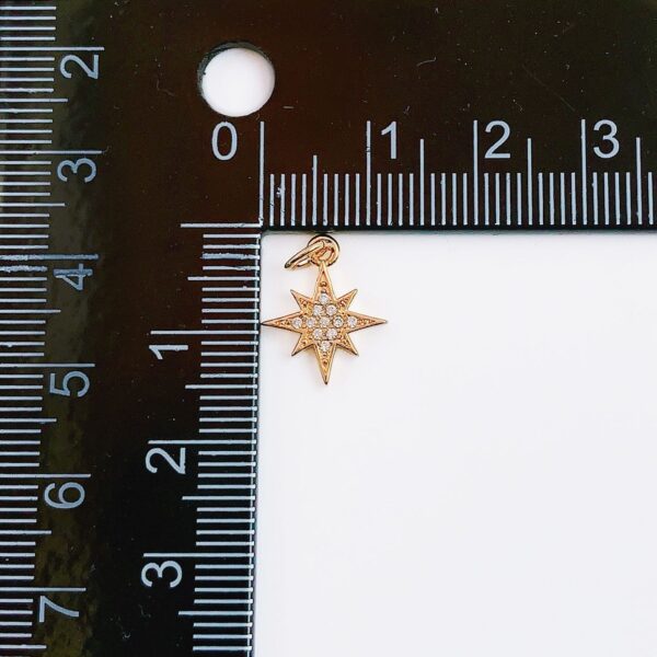 Measuring Mini Shooting Star Cubic Zirconia Bracelet Necklace Pendant