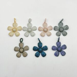 Different Color of Sunflower Charm for Necklace