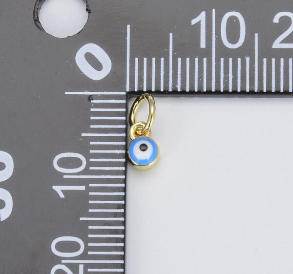 Measuring Tiny Evil Eye Charm