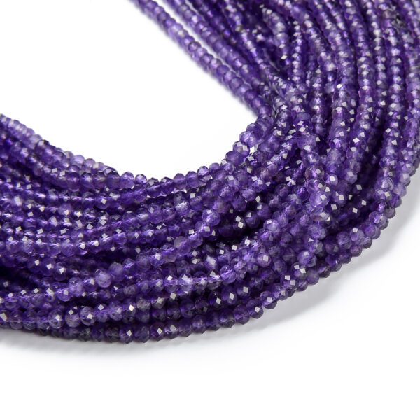 Amethyst Faceted Tyre Shape Beads