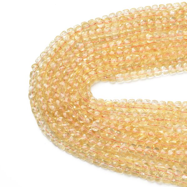 Natural Citrine Faceted Beads