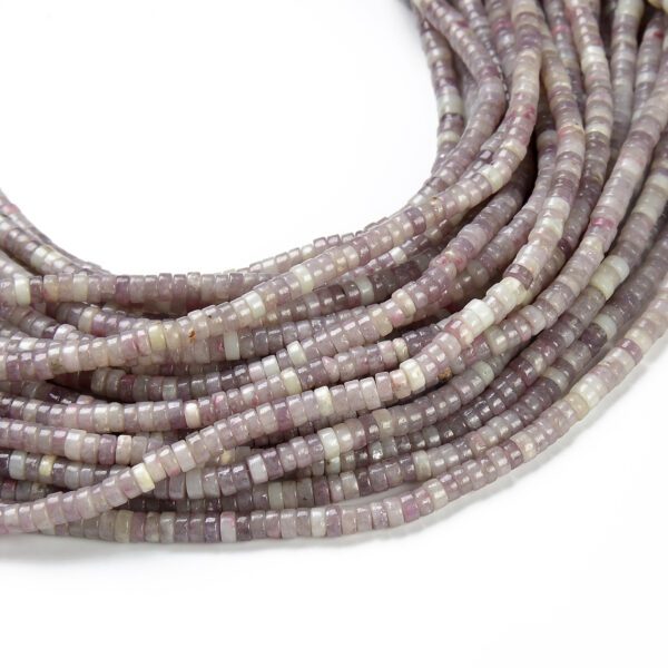 Lepidolite Heishi Natural Gemstone Loose Beads