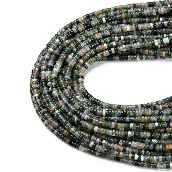 Natural India Agate Heishi Genuine Gemstone Loose Beads