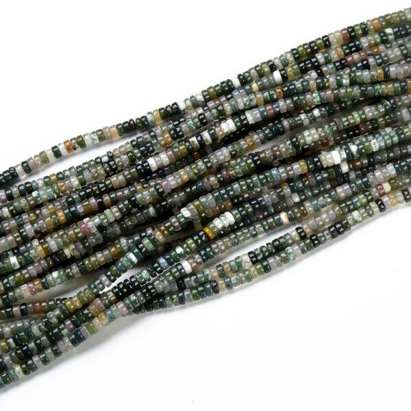 Natural India Agate Heishi Genuine Gemstone Loose Beads