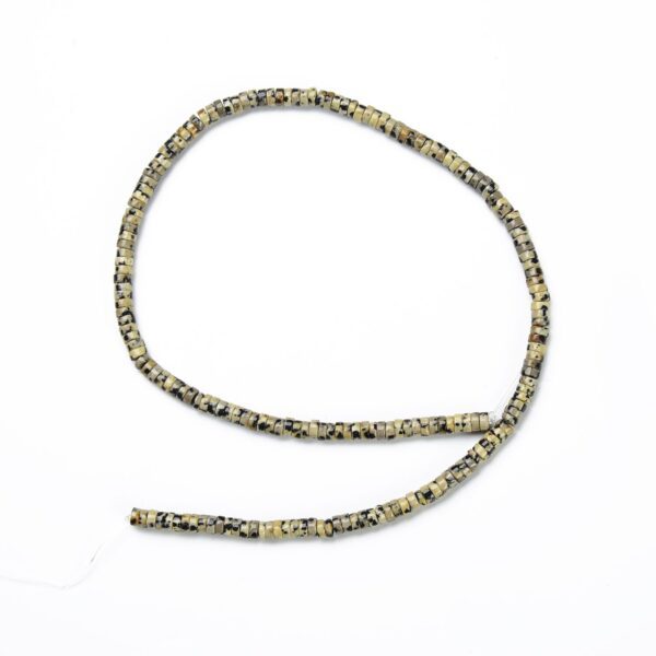 Dalmatian Jasper Round Tube Beads