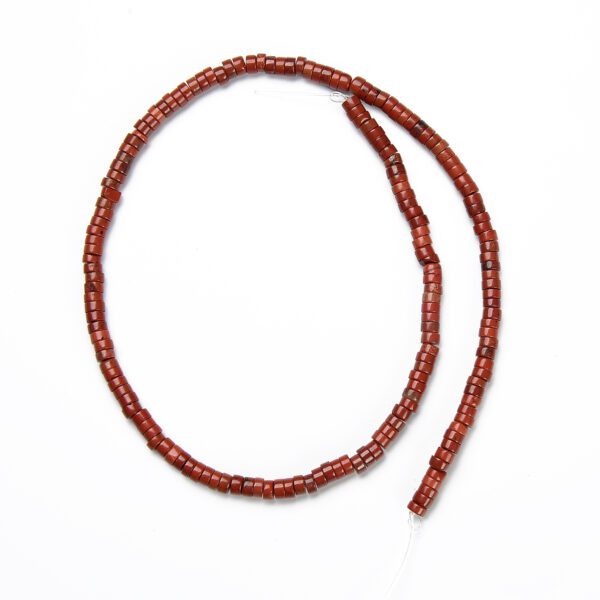 Natural Red Jasper Heishi Shape Beads