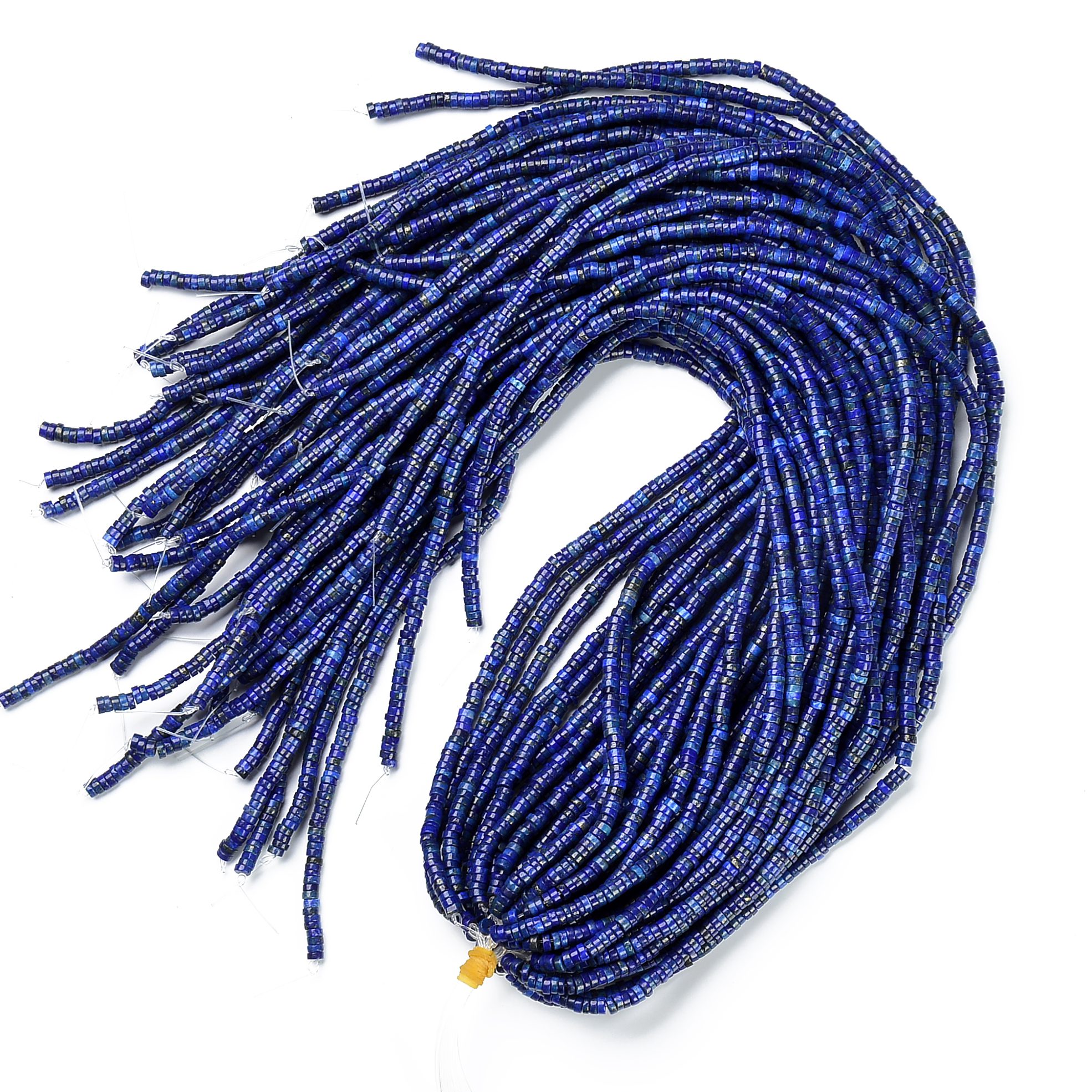 3mm Natural Good Quality Lapis Lazuli Tiny Heishi Beads Strands Jewelry Making 