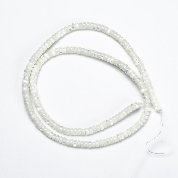 White MOP Heishi Beads Natural Mother of Pearl Beads