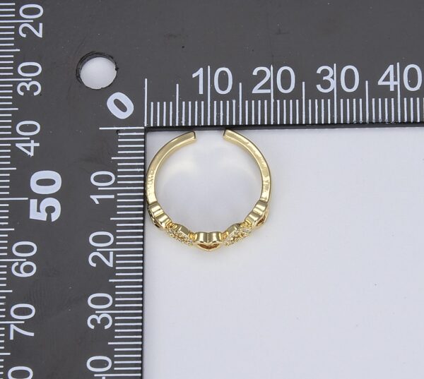 Measuring Gold Filled Heart Ring