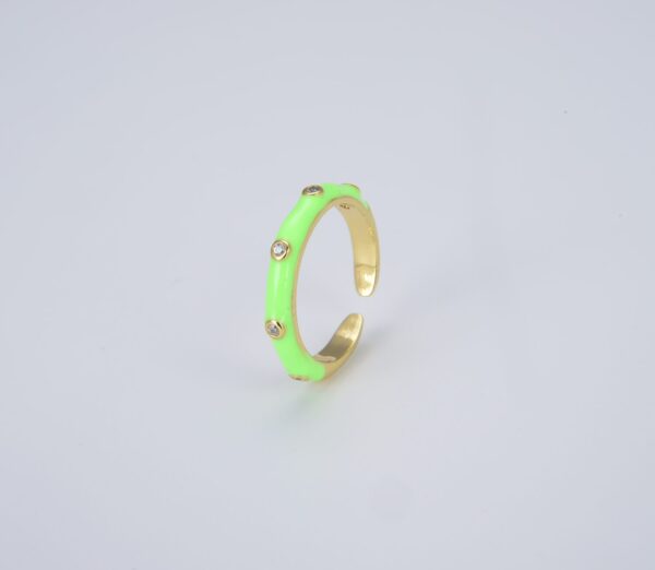 Neon Enamel Ring Band