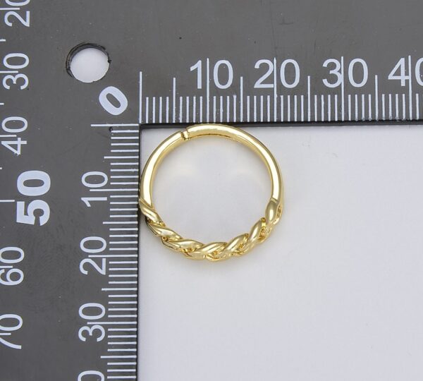 Measuring Adjustable Braided Ring