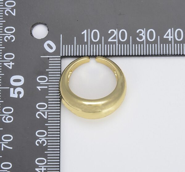 Measuring Simple Gold Adjustable Ring