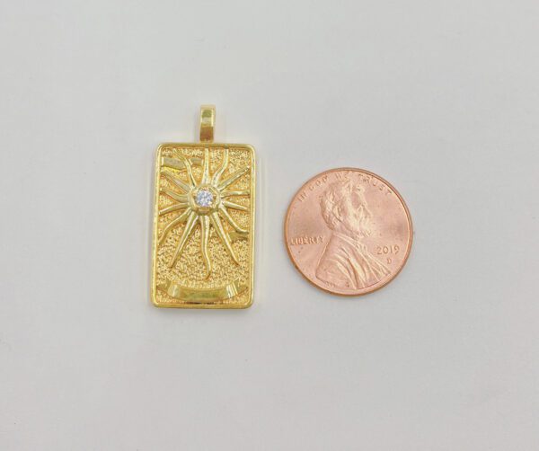 Gold Filled Tarot Card Charm