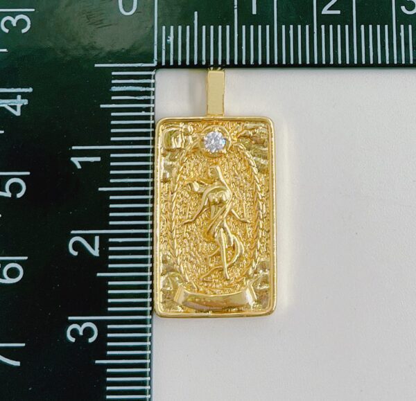 Gold Filled Tarot Card Charm