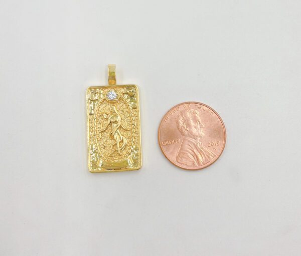 Gold Filled Tarot Card Charm