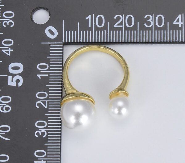 Gold Filled Adjustable Freshwater Pearl Ring