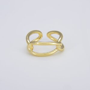 Gold Filled Open Chain Adjustable Ring