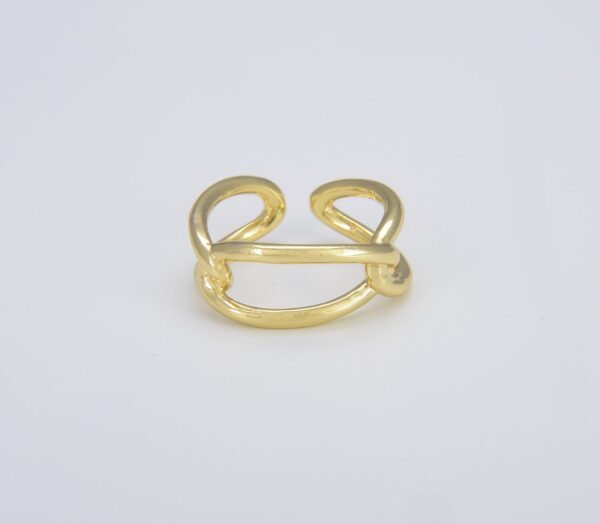 Gold Filled Open Chain Adjustable Ring