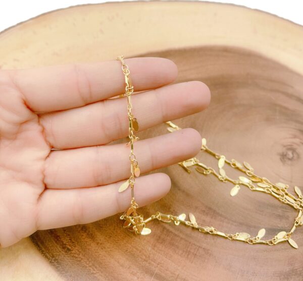 Gold Leaf Shape Chain