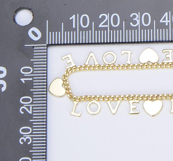 Gold LOVE Curb Chain