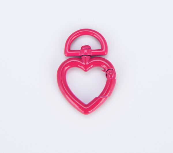 Colorful Enamel Heart Spring Clasp