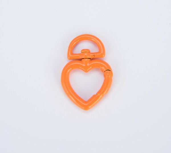 Colorful Enamel Heart Spring Clasp